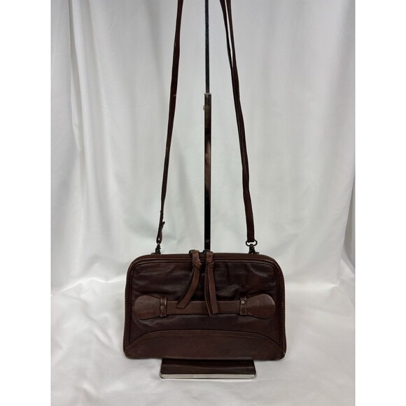 Free People We the Free Traveler Bag Wallet Crossbody Brown Leather Convertible - Picture 16 of 16